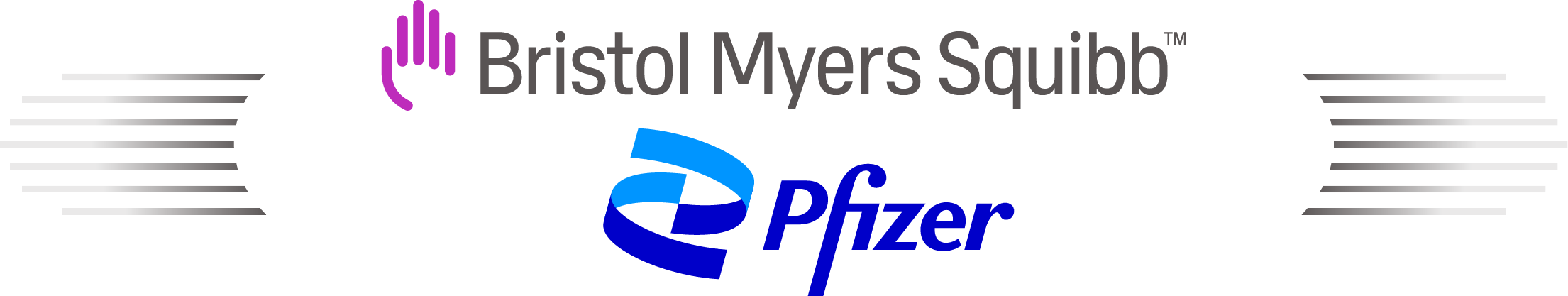 Pfizer and Bristol Myers Squibb Logo